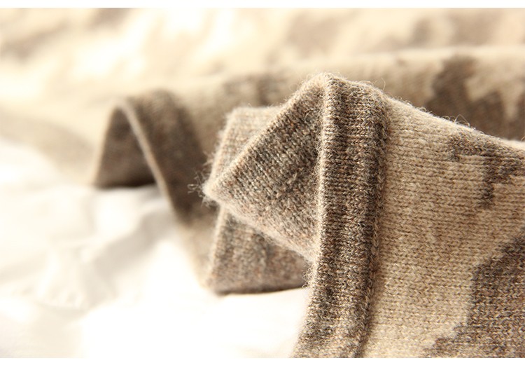 Houndstooth Cashmere Blanket-- Mtantan211017B